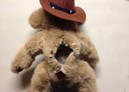 Teddy Bear Craft Hollowed Out