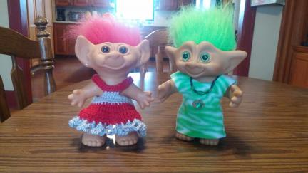 Troll Dolls Valentines and St. Pats Day